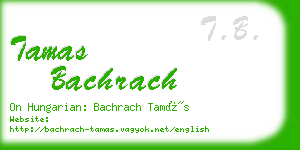 tamas bachrach business card